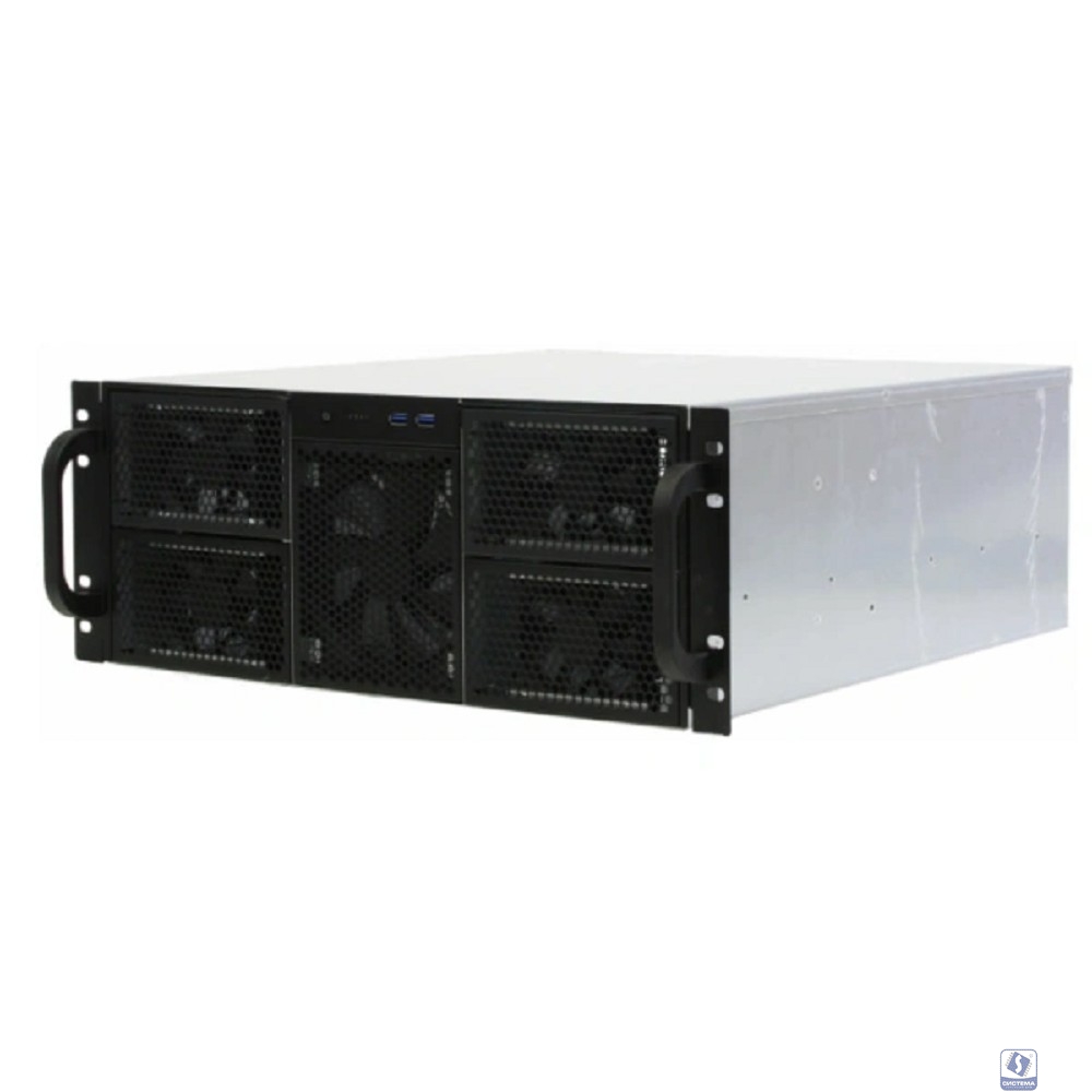 Procase RE411-D0H16-E-55 Корпус 4U server case,0x5.25+16HDD,черный,без блока питания,глубина 550мм,MB EATX 12"x13" [RE411-D0H16-E-55]