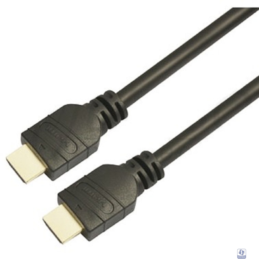 Кабель аудио-видео LAZSO WH-111 HDMI (m)/HDMI (m) 10м. Позолоченные контакты черный (WH-111(10M))