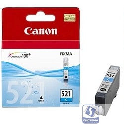 Canon CLI-521C  2934B004 Картридж для Pixma iP3600, 4600, MP540 ,MP620, MP630, MP980, голубой, 535стр.