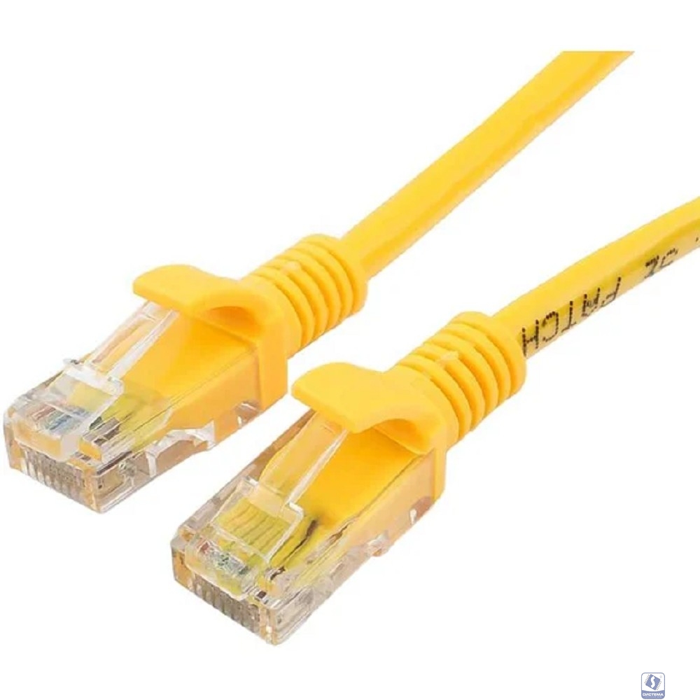 Cablexpert Патч-корд UTP PP6U-1M/Y кат.6, 1м, литой, многожильный (желтый)