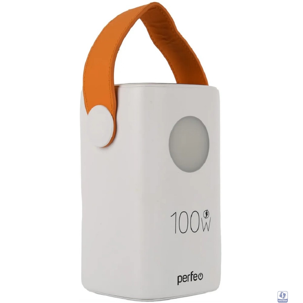Perfeo Powerbank MOON 100W 60000 mAh/LED дисплей/PD+QC 3.0/2Type-C/3 USB/max 100W/White