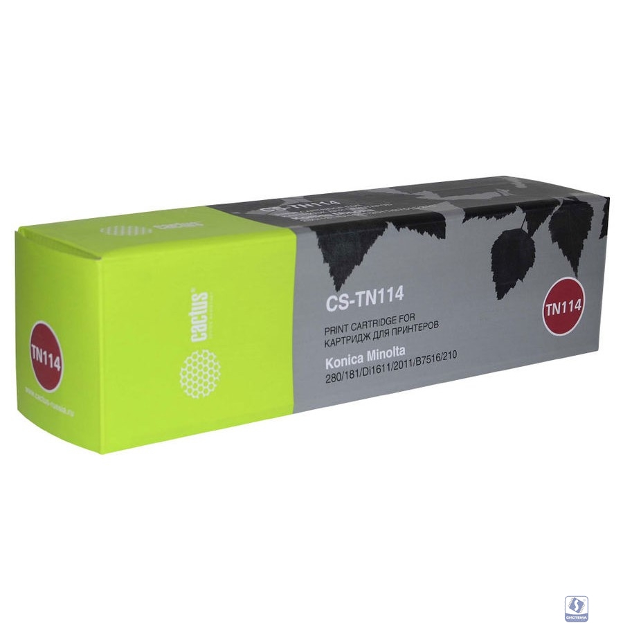 Картридж лазерный Cactus CS-TN114 черный (11000стр.) для Konica Minolta 162/7115F/7118/7118F/7216/7220/Bizhub 163/Bizhub 210/Bizhub 211