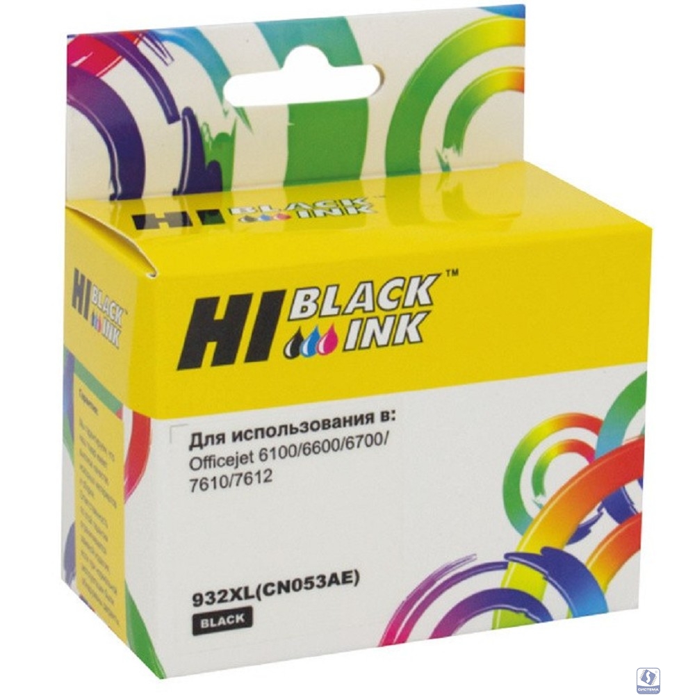 Hi-Black CN053AE/№932XL Картридж для HP OJ 6100/6600/6700, №932XL, BK