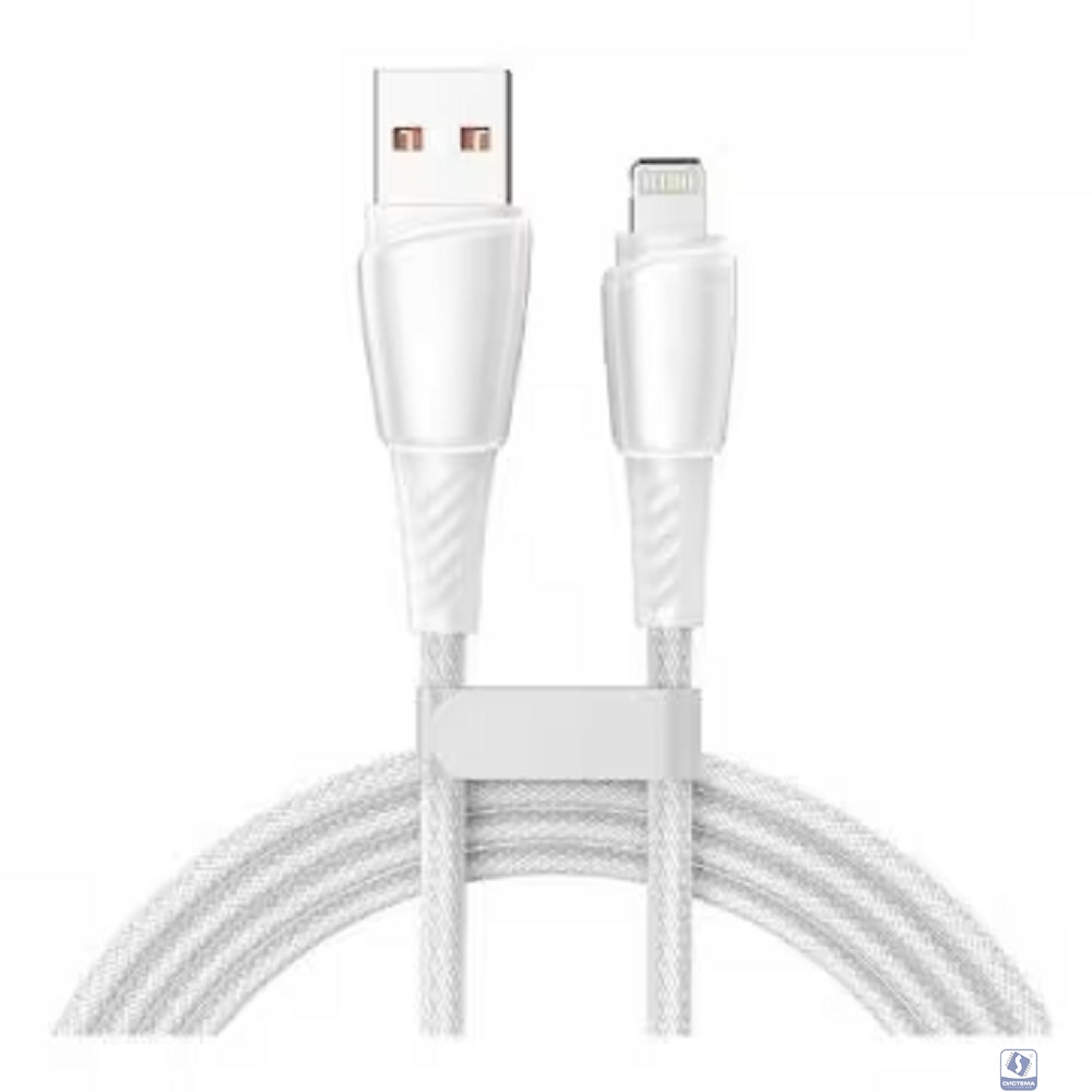 Rexant (18-7061) Кабель USB-A – Lightning для Apple, 2,4А, 1м, в белой нейлоновой оплетке