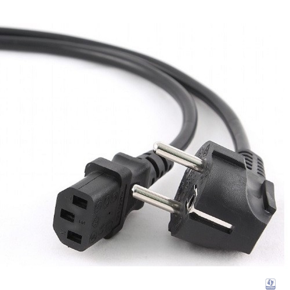 Cablexpert Кабель питания 1.8м, Schuko- C13, 3х1кв.мм, черный, с заземлением, пакет (PC-186-1-1.8M)