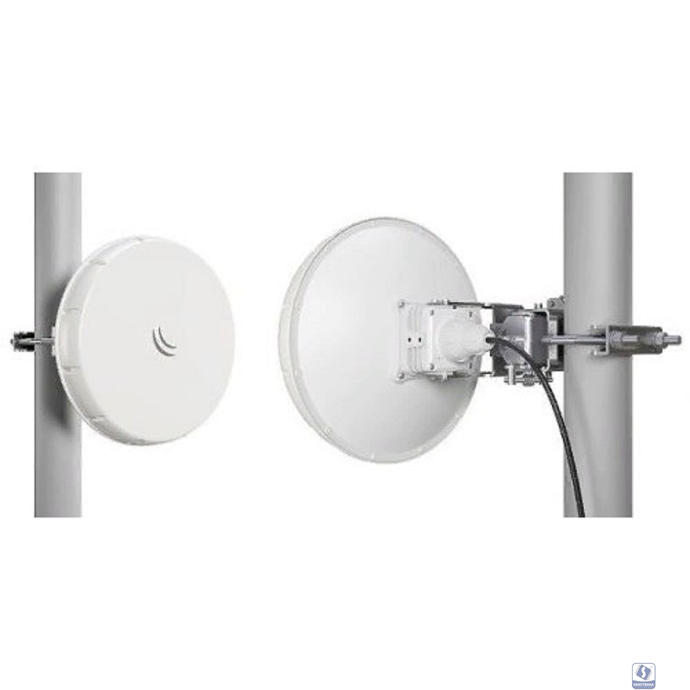 MikroTik nRAYG-60adpair Wireless Wire nRAY (preconfigured nRAYG-60ad for 60Ghz link (60GHz antenna, 802.11ad wireless, two core1.2GHz CPU, 256MB RAM, 1x Gigabit LAN, RouterOS L3, POE, PSU) for 