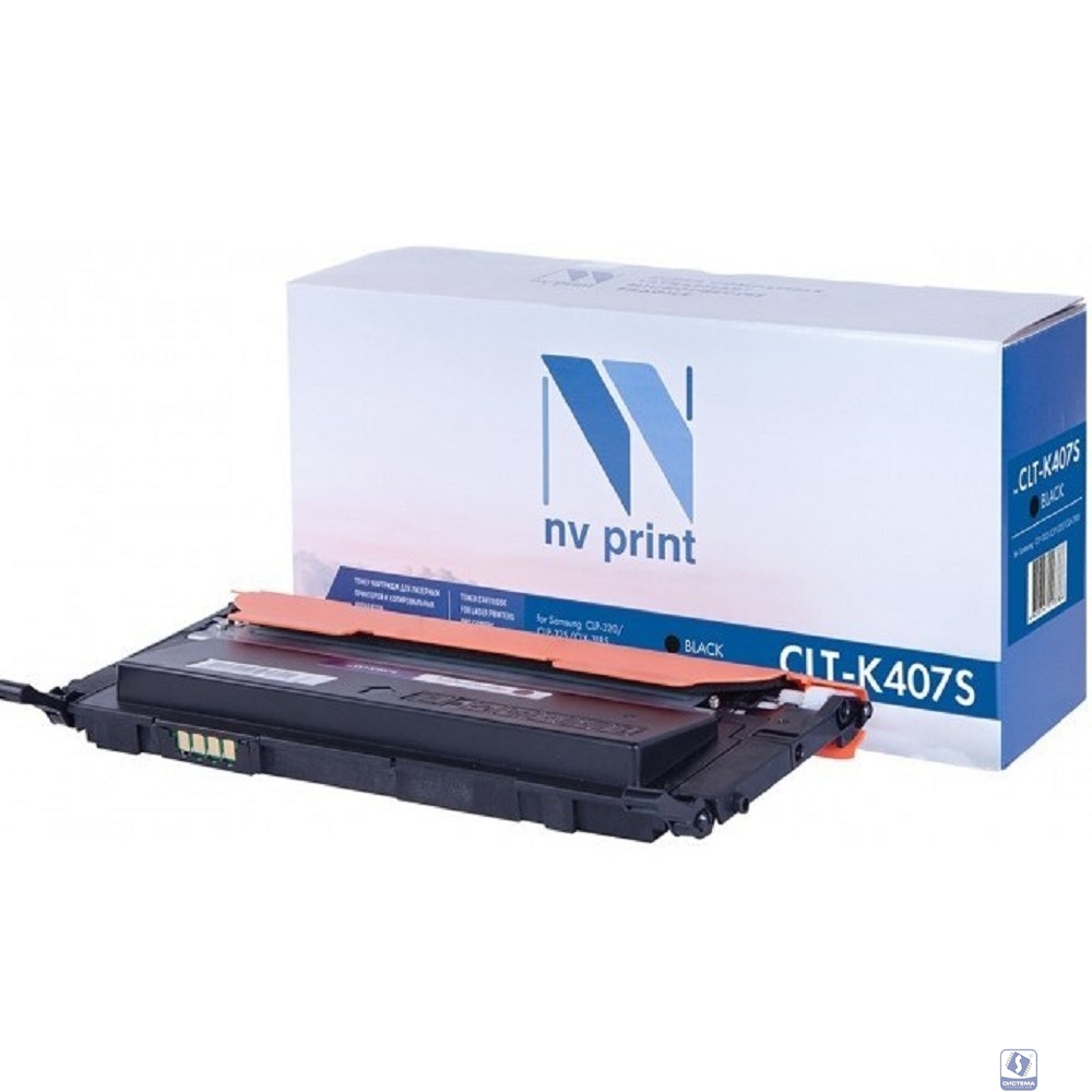 Картридж NVP совместимый NV-CLT-K407S Black для Samsung CLP 320/ 320N/ 325/ 325W/ CLX 3180/ 3180FN/ 3180FW/ 3185/ 3185FW/ 3185N/ 3185FN/ 3185W (1500k)
