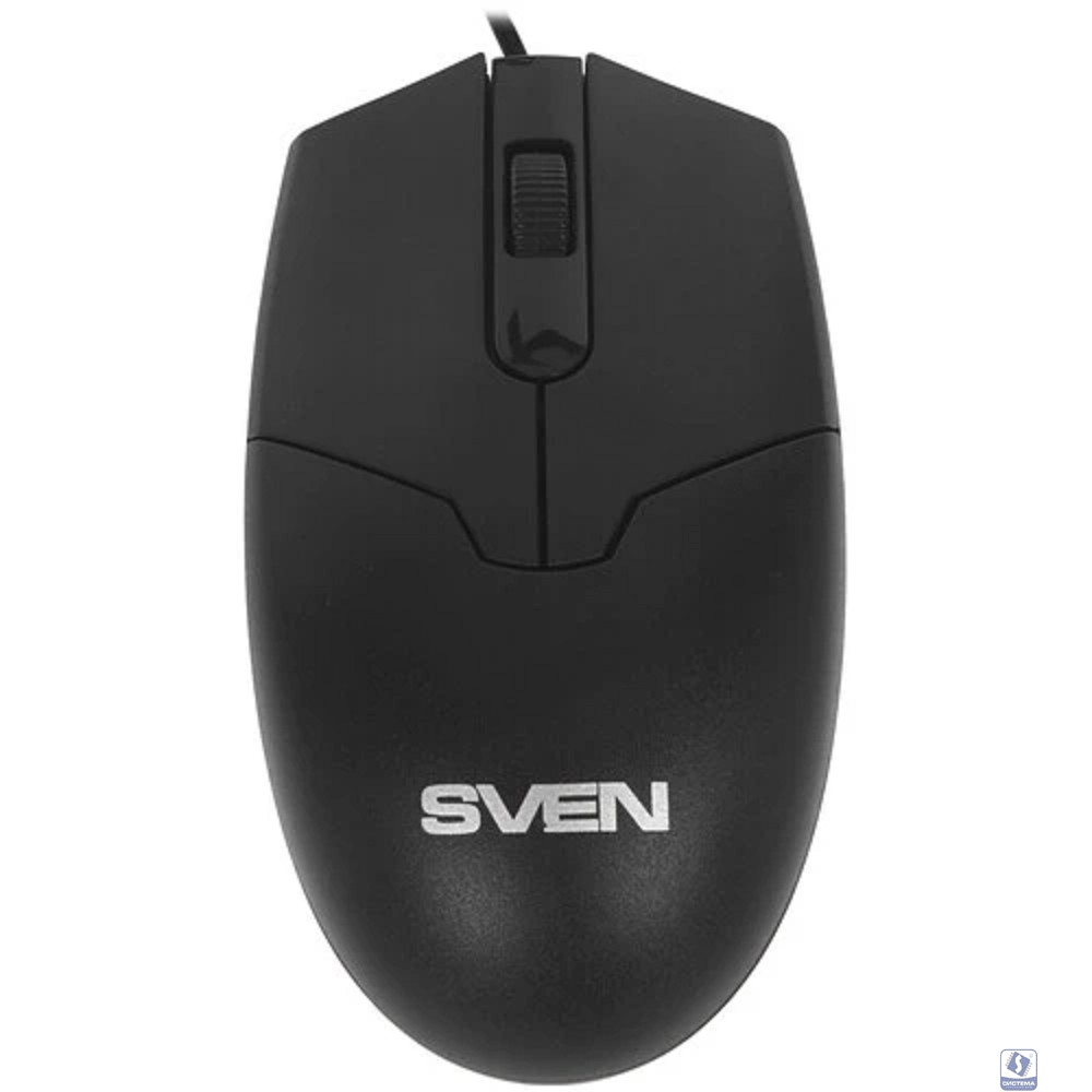 Мышь Sven RX-30 USB чёрная (2+1кл. 1000DPI,  каб. 2м., кор)
