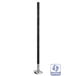 REM Вертикальный блок розеток Rem-16 с фил. и инд., 15  Shuko, 10 C13, 16A, алюм., 42-48U, шнур3 м. (R-16-15S-10C13-FI-1820-3)