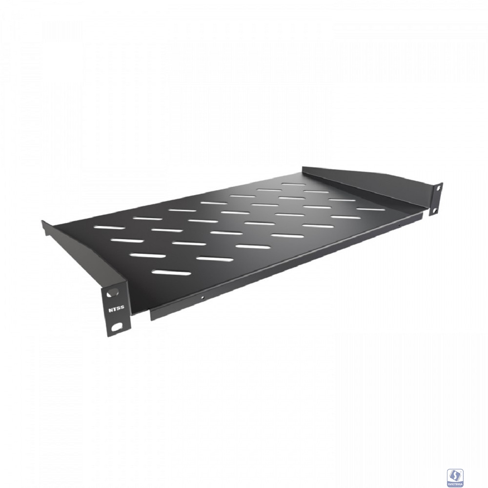 NTSS Полка переднего крепления NTSS, глубина 250мм, крепление 19 1U, черный RAL 9005 NTSS-FF-250-BL