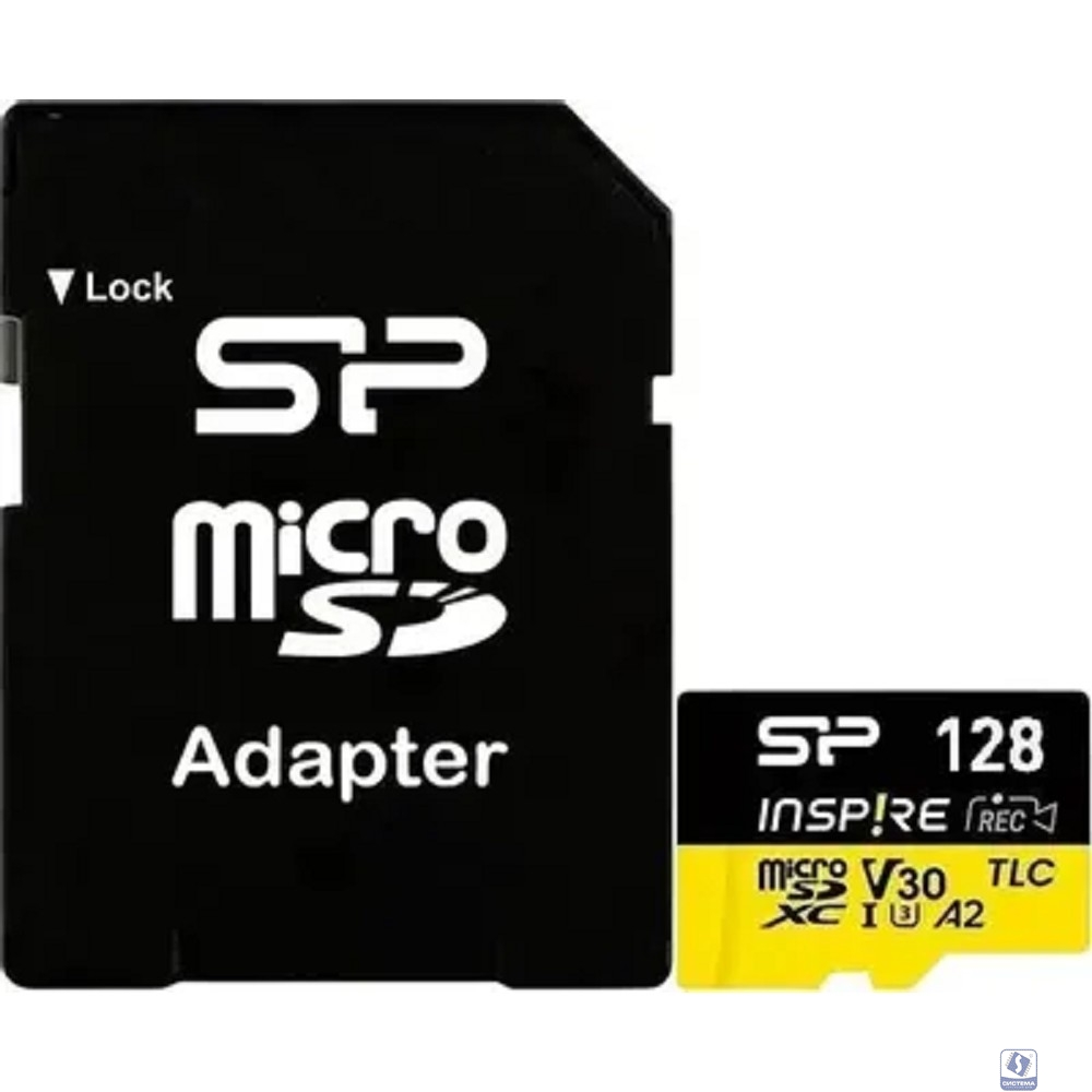 Micro SecureDigital 128GB Silicon Power U3,V30,A2,Inspire,DDR200 W/A SP128GBSTXLA2V1N