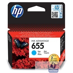 HP CZ110AE Картридж №655, Cyan 