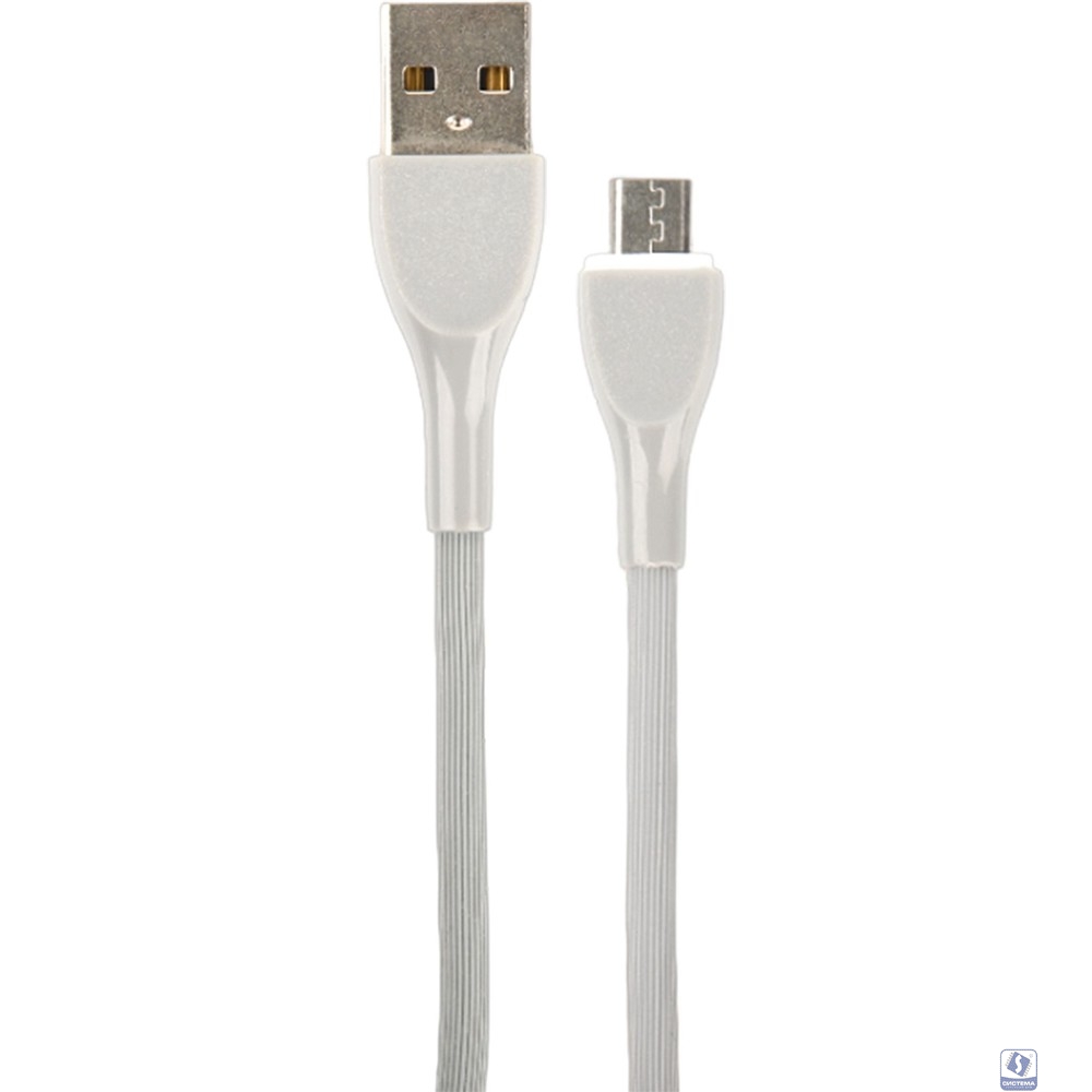 PERFEO Кабель USB A вилка - Micro USB вилка, 2.4A, серый, силикон, длина 1 м., ULTRA SOFT (U4021)