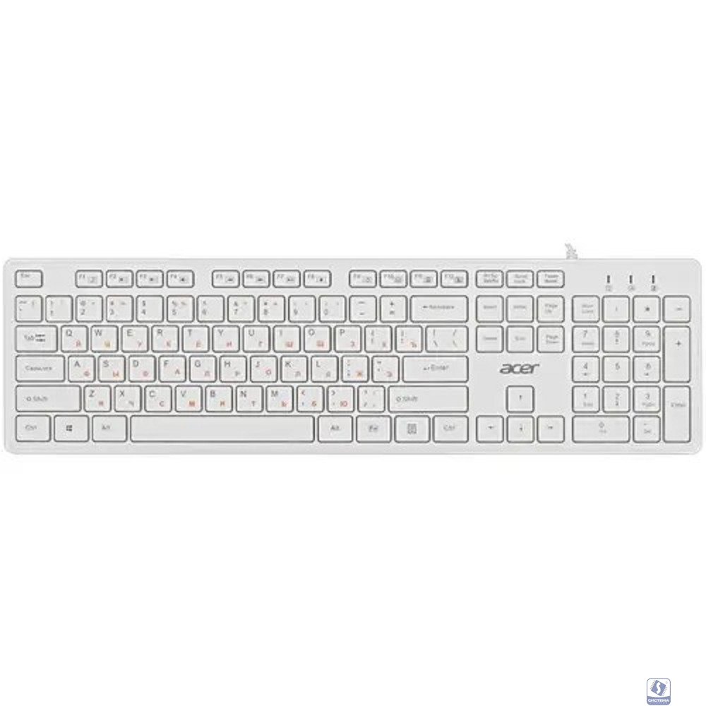 Acer OKW123 [ZL.KBDEE.00D] белый USB