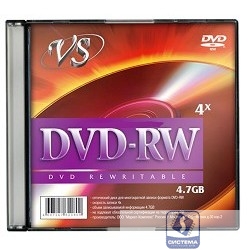 VS DVD-RW 4,7 GB 4x SL/5 (VSDVDRWSL501) (620816)