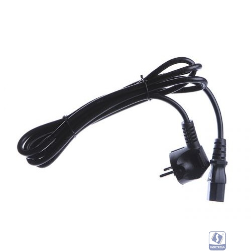 Шнур ПВС-АП 3*1,00 S22C13-250-10-3, черный, 3,0 м, C13, 3x1.00, 10А, с заземлением, Power Cube, Россия