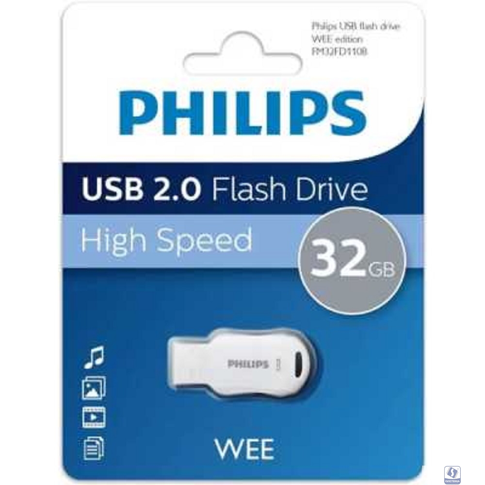 PHILIPS USB Drive 32GB PHILIPS WEE 2.0 32GB, USB 2.0