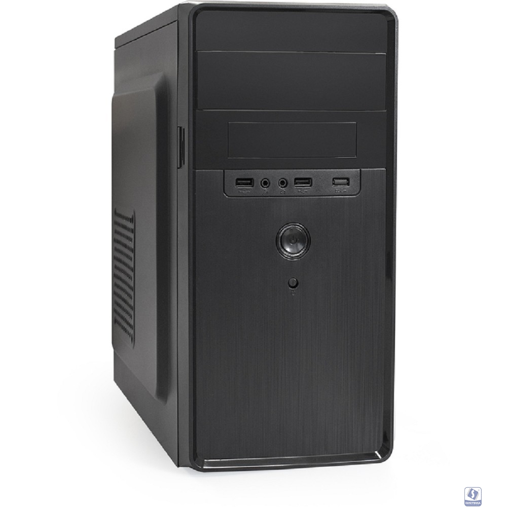 Exegate EX299294RUS Корпус Minitower ExeGate BA-309-UNS450 (mATX, БП UNS450 с вент. 12см, 2*USB, HD аудио, черный)