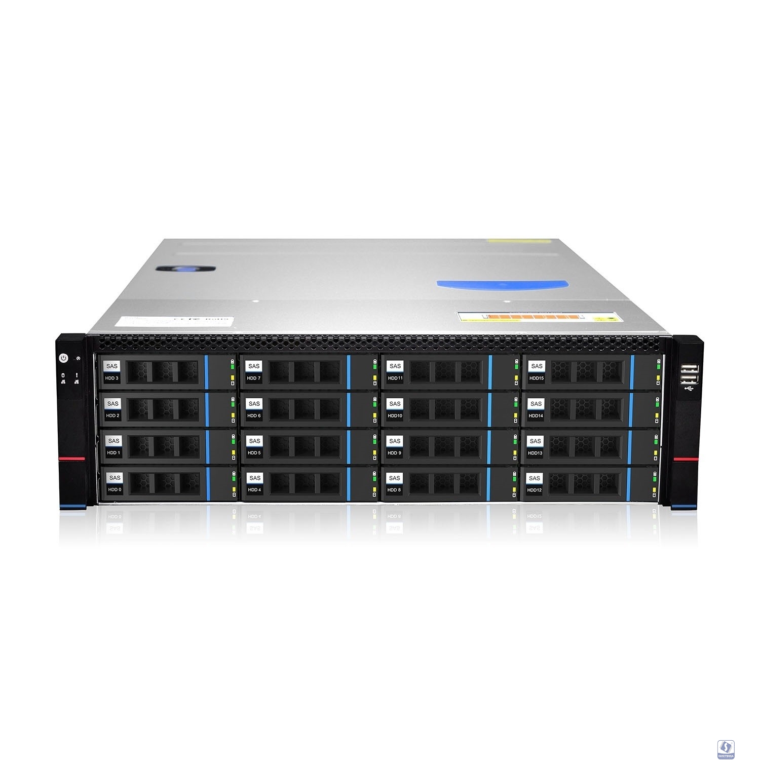 Gooxi RMC3116-670-HS-D 3U 16x 3.5" (2.5"); 2x 2.5" rear SAS/SATA; 12Gb/s passive backplane (4xSFF-8643);  MB EEB/CEB/ATX/Micro ATX; 7x FHFL slots;  2x1300W(EU power cables), rail