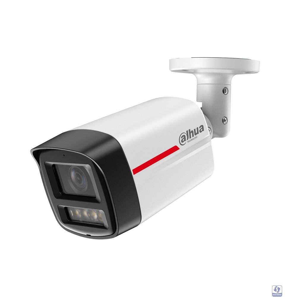 DAHUA DH-IPC-HFW2849TLP-S-LED-0360B-PRO  Уличная цилиндрическая IP-видеокамера WizColor 8Мп, 1/1,8” CMOS, объектив 3,6мм, видеоаналитика, микрофон, LED 50м, IP67, металл