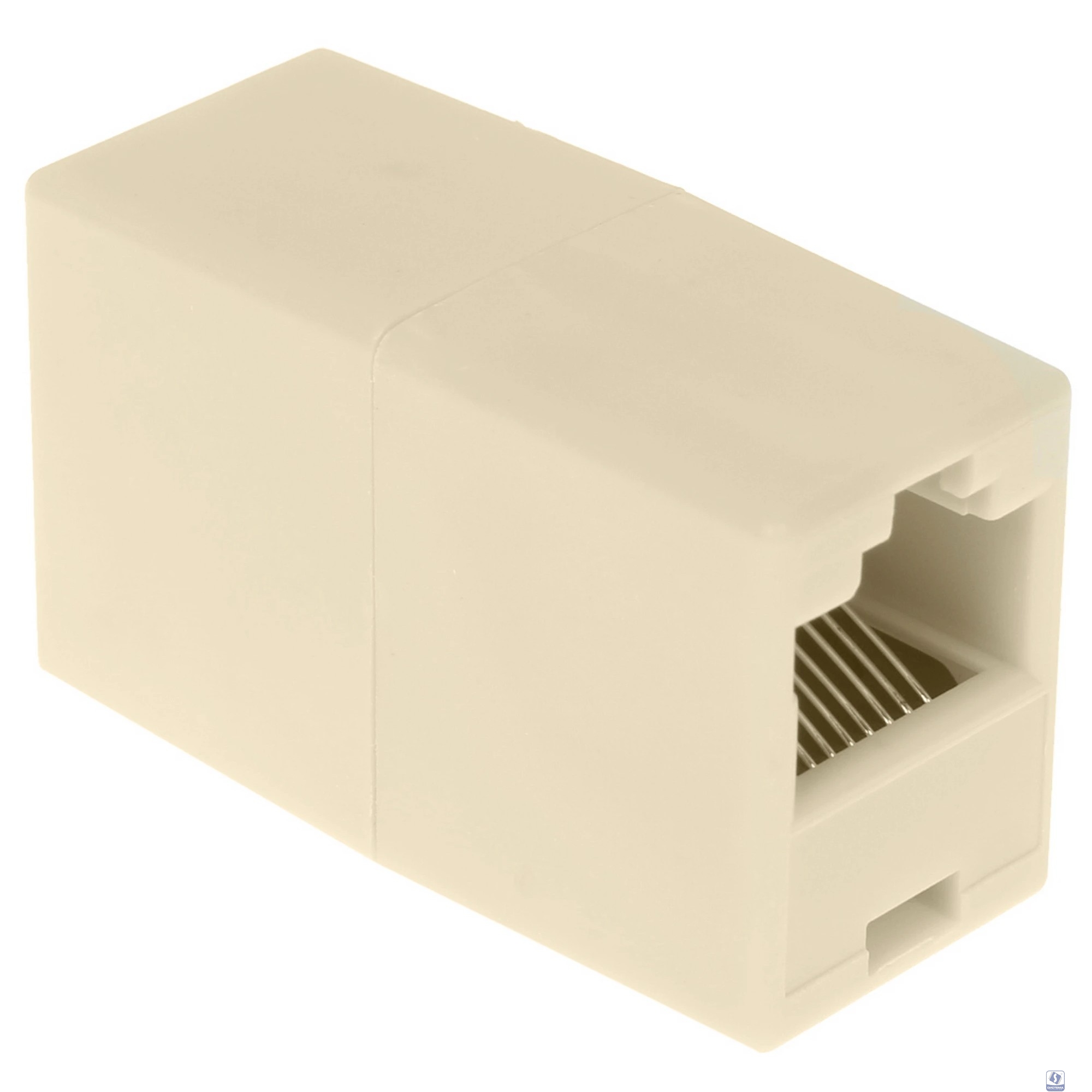 VCOM VTE7713-1/10 Модуль RJ-45 - RJ-45 проходной, кат. 5e (10 шт. в уп-ке), блистер [693751088607]
