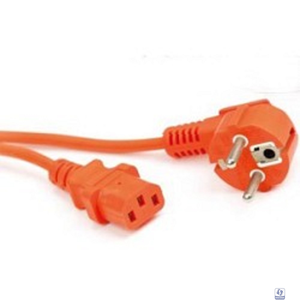 VCOM CE021-O/0.75MMX1.8M Кабель компьютер-розетка 220V (EURO) <VDE> 1,8м 3G0,75mm2, оранжевый