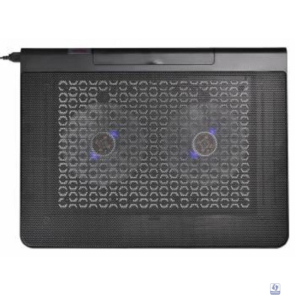 BURO Подставка для ноутбука 17"398x300x29mm 2xUSB 2x 140mmFAN 926г металлическая сетка/пластик черный (BU-LCP170-B214)