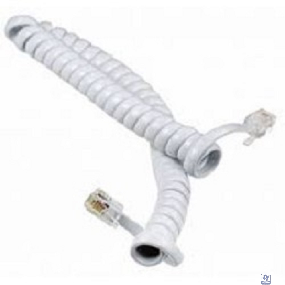 Rexant (18-2041) Шнур для телефонной трубки, витой RJ-10 (4P-4C), 4м, белый