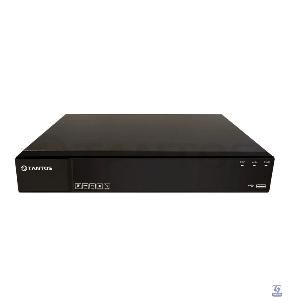 Видеорегистратор Tantos TSr-NV16254 сетевой 16 канальный регистратор для IP камер (2 HDD)