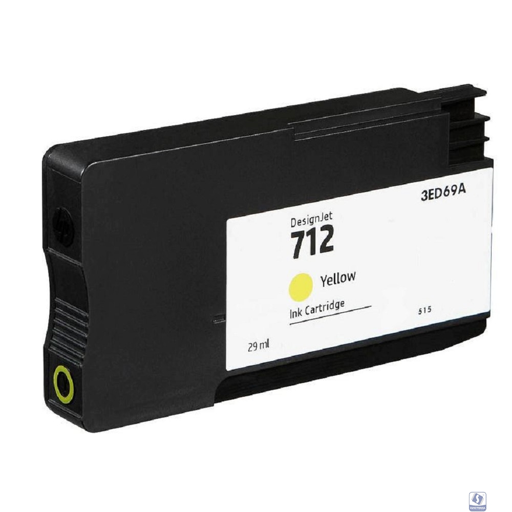 Картридж Hi-Black 712 (3ED69A) HP DesignJet T650/T630/T250/T230/T210/Studio Plotter Printers, Y