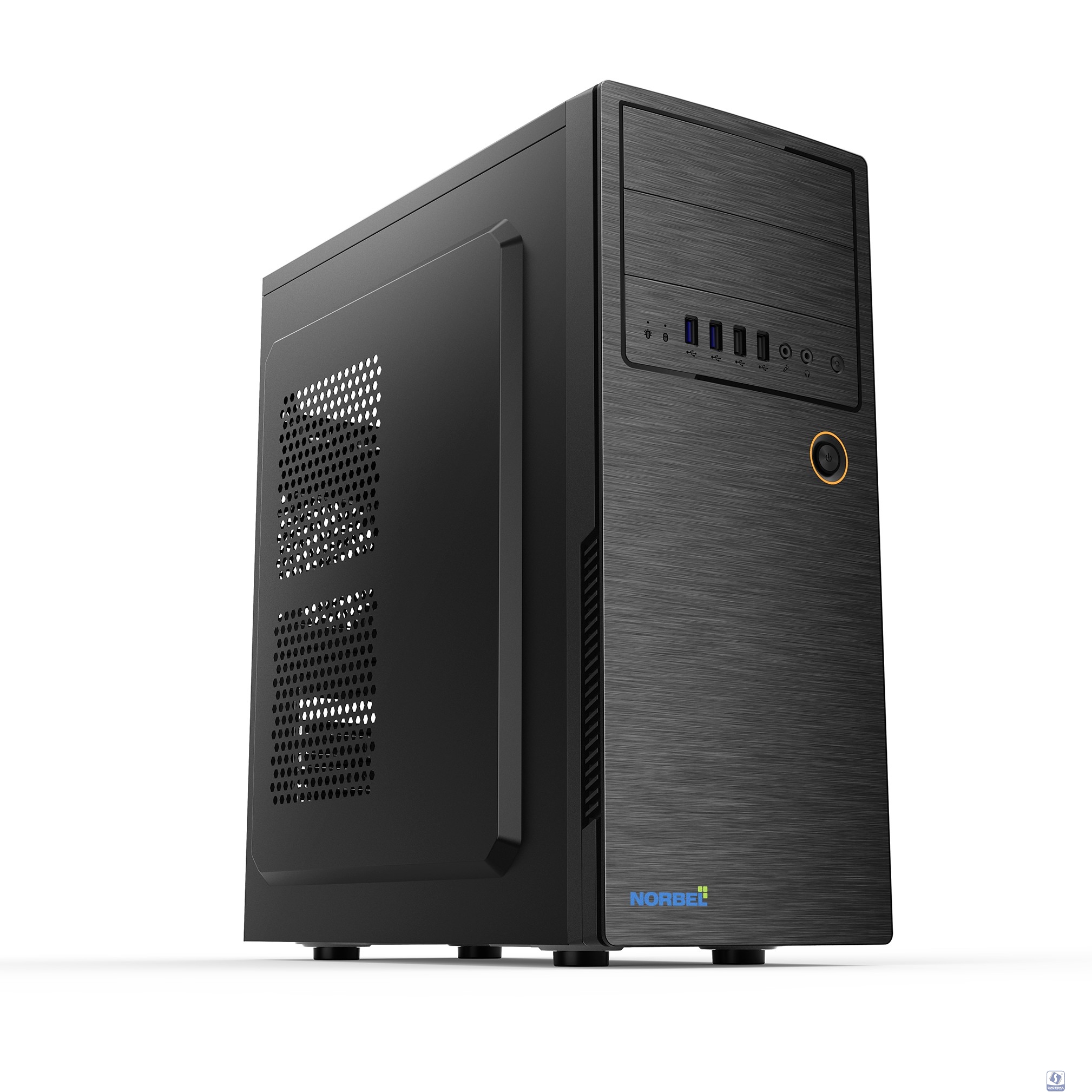 CBR Корпус ATX Miditower E180, без БП, 2*USB 3.0, 2*USB 2.0, HD Audio+Mic, Black [PCC-ATX-E180-USB32-USB22-WPSU]