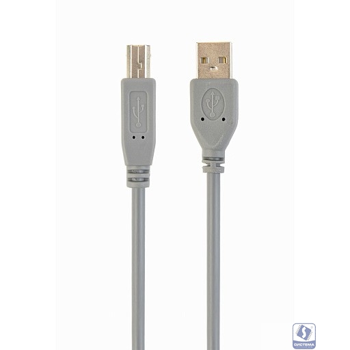 Filum Кабель USB 2.0, 1.8 м., серый, разъемы: USB A male-USB B male, пакет. [FL-C-U2-AM-BM-1.8M] (894159)