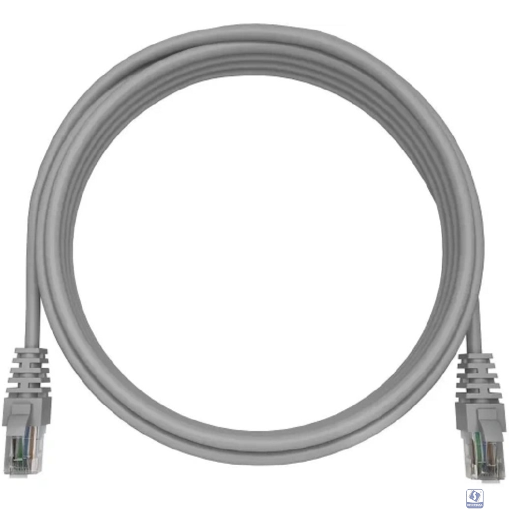 NTSS NTSS-PC-UTP-RJ45-5e-3.0-LSZH-GY Патч-корд NTSS 2 х RJ45/8P8C, T568B UTP 5e кат. литой 3 метра, LSZH, серый