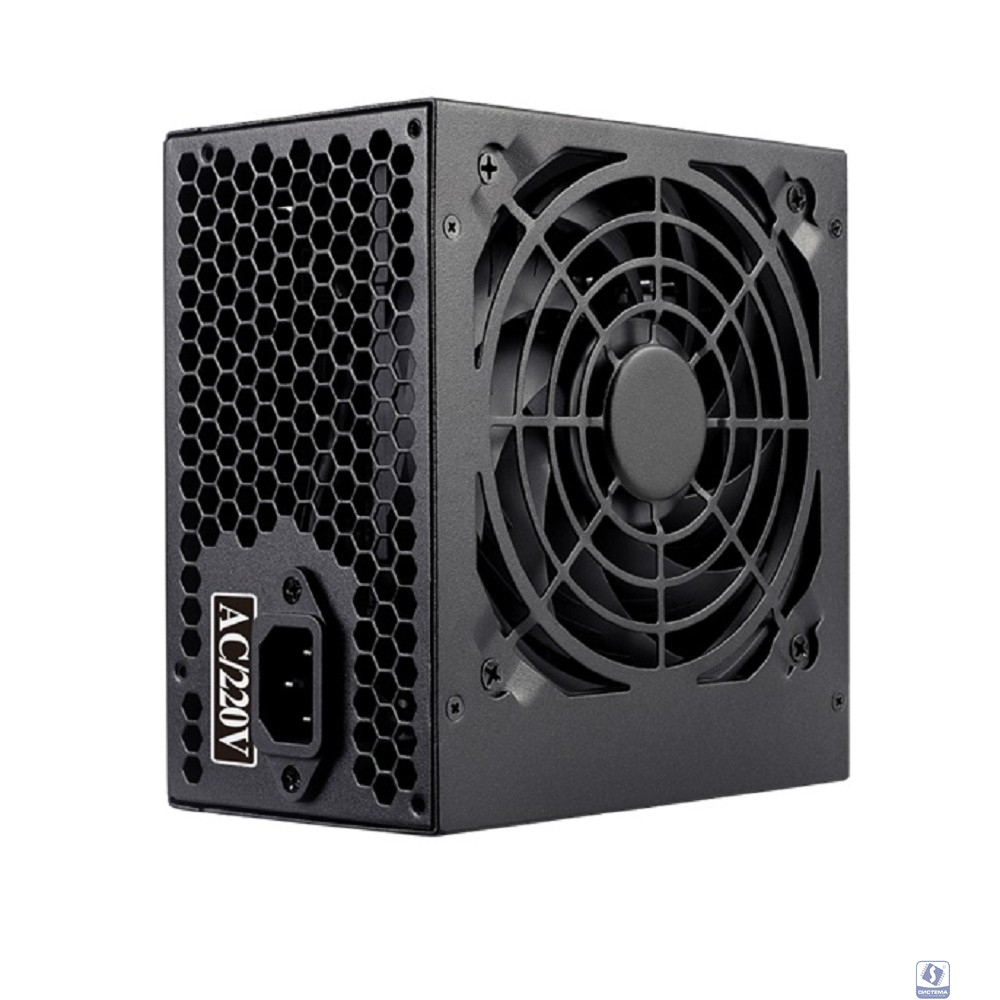Блок питания CBR ATX 450W, 12см fan, 24pin/1*4pin/1*IDE/2*SATA, кабель питания 1.2м, черный [PSU-ATX450-12EC] OEM