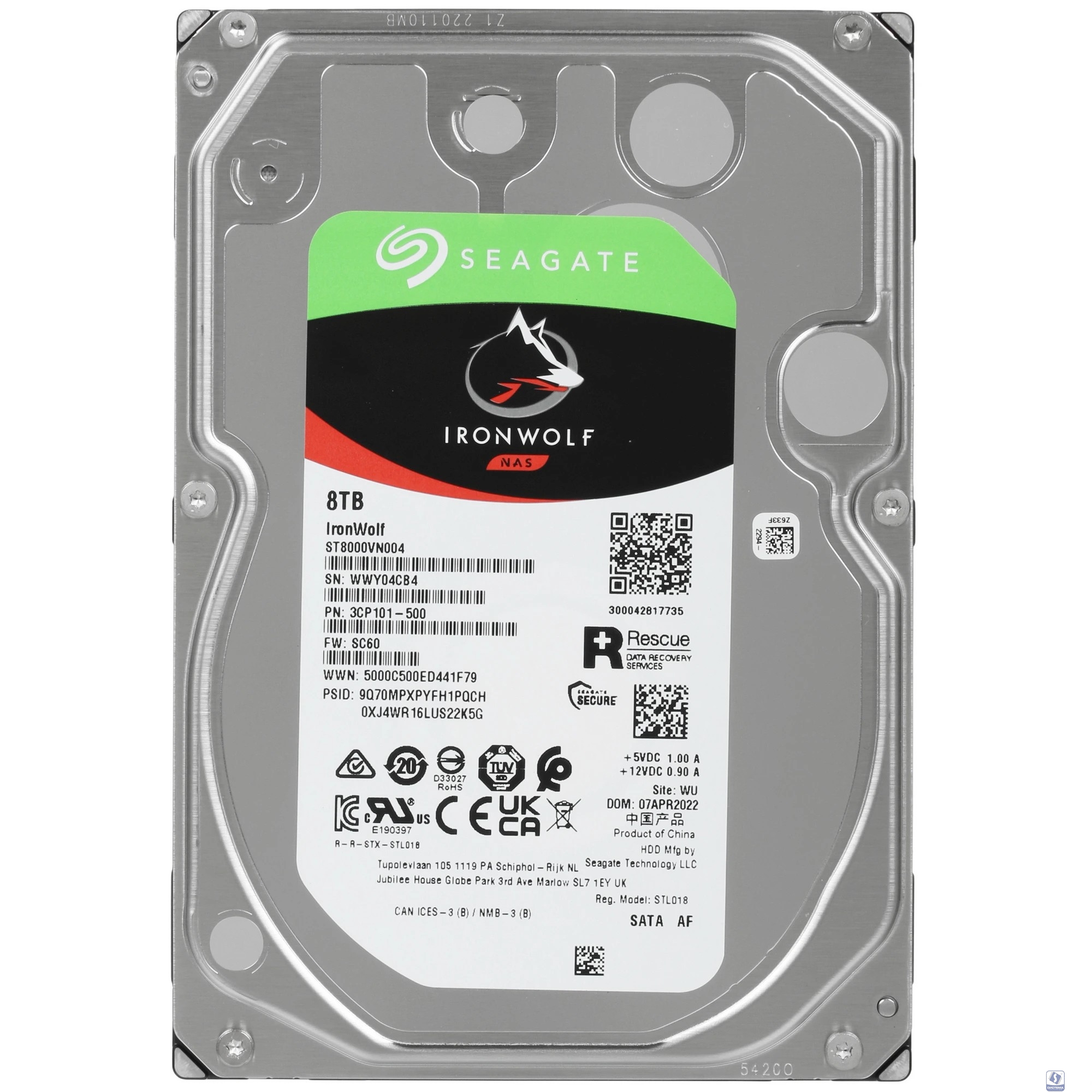 8TB Seagate IronWolf (ST8000VN004) 