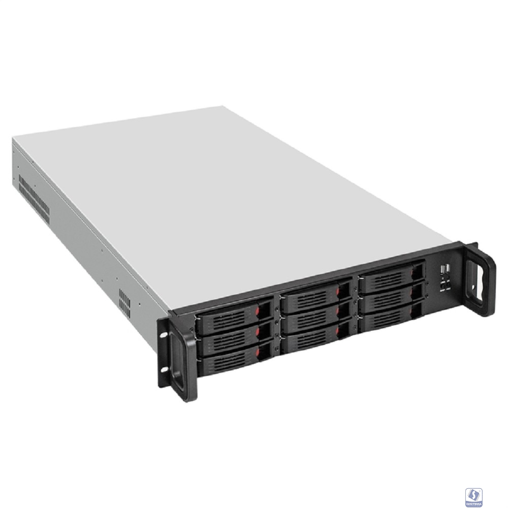 Exegate EX296380RUS Серверный корпус ExeGate Pro 2U660-HS08 <RM 19", высота 2U, глубина 660, БП 1200ADS, 8xHotSwap, USB>