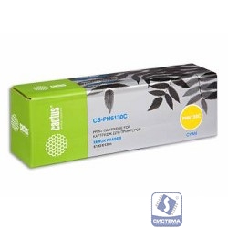 Cactus 106R01282 Тонер Картридж Cactus CS-PH6130C голубой для Xerox 6130/6130n (1900стр.)
