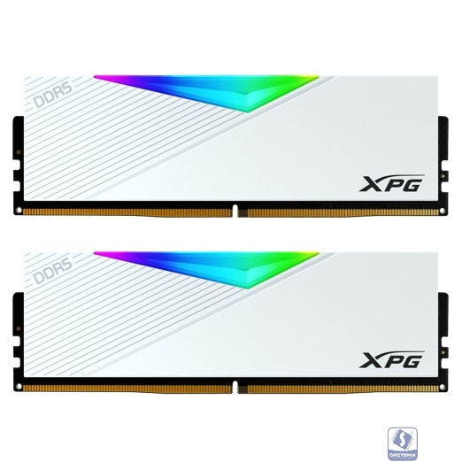 A-data DDR5  XPG LANCER RGB 64GB DDR5-6400 AX5U6400C3232G-DCLARWH, CL32, 1.4V K2*32GB RGB WHITE 