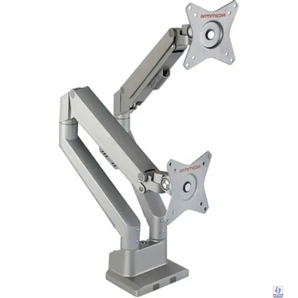 Arm Media LCD-T36 silver 17"-34" макс.2-1-9 кг настольный поворот и наклон верт.перемещ.