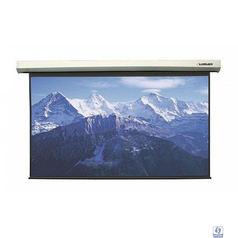 LUMIEN Master Control LMC-100135 211x366 см (162"), рабочая область 201х358 см, Matte White FiberGlass, верхн. черная кайма 35 см, черн. кайма по периметру 4 см 16:9