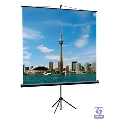 Экран на треноге Lumien 160x160см Eco View LEV-100105 1:1 напольный рулонный