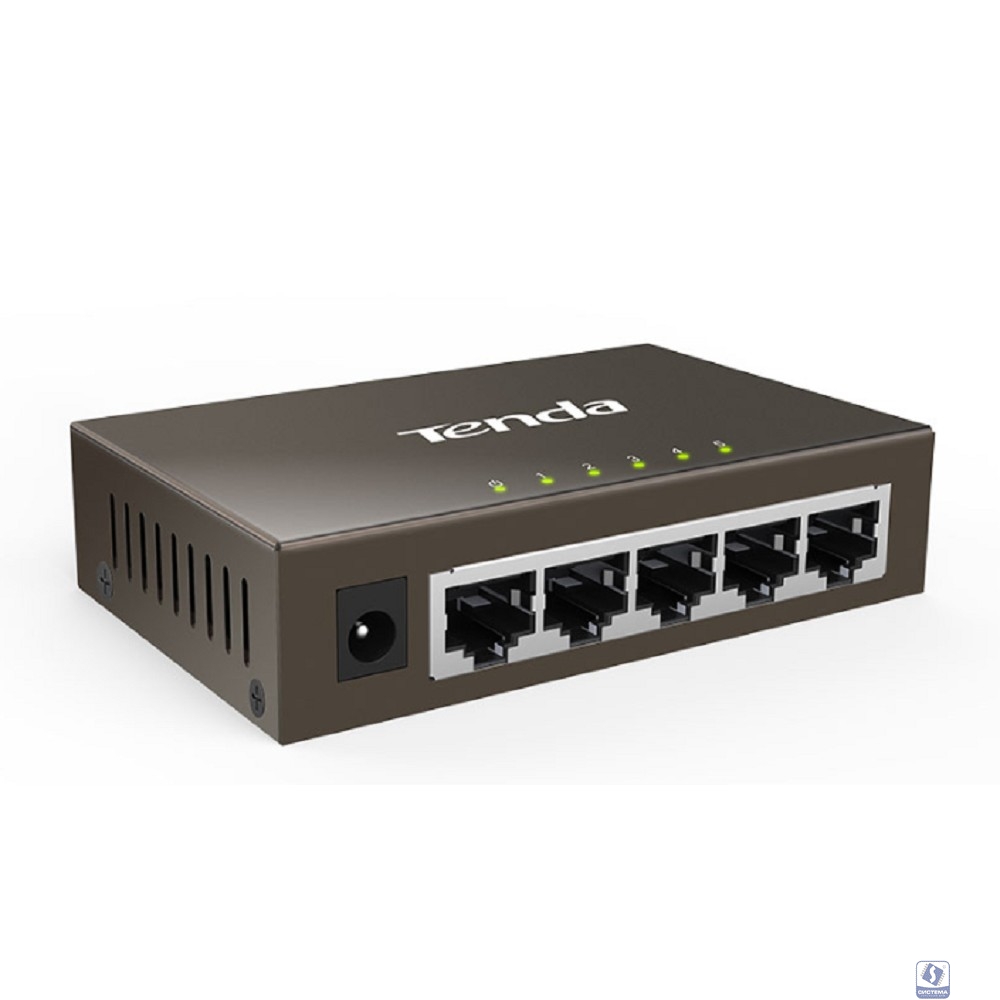 TENDA TEG1005D Коммутатор настольный  5-Ports 10/100/1000 Base-T Gigabit Switch