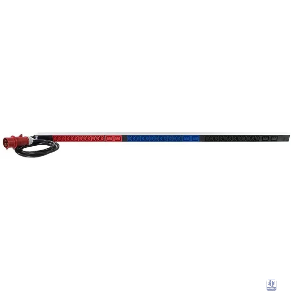 REM Верт блок розеток Rem-2MC,LINUX,мониторинг,измерение,3~16A,24C13,6C19,1420мм,вх IEC309,шнур 3м