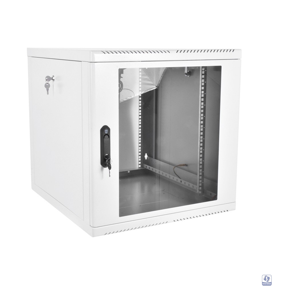 ЦМО Шкаф телекоммуникационный настенный разборный 12U (600x520), съемные стенки, дверь стекло (ШРН-М-12.500) (1 коробка)