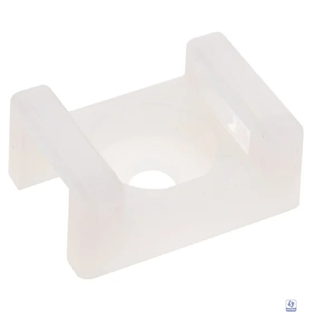 Rexant (07-2102-10) Площадка для крепления стяжки 22х16х4 мм, белая (10 шт/уп)