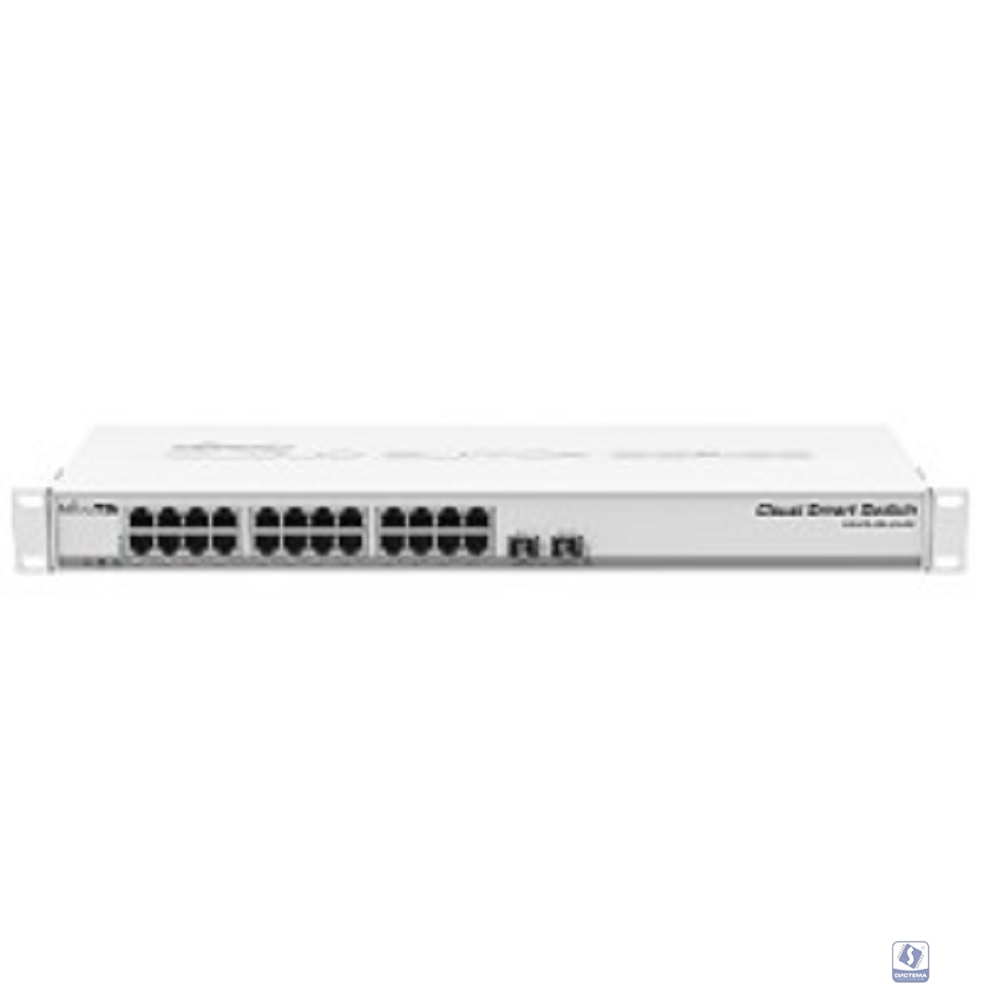 MikroTik CSS326-24G-2S+RM Коммутатор L2 24х Gigabit RJ45, 2х SFP+