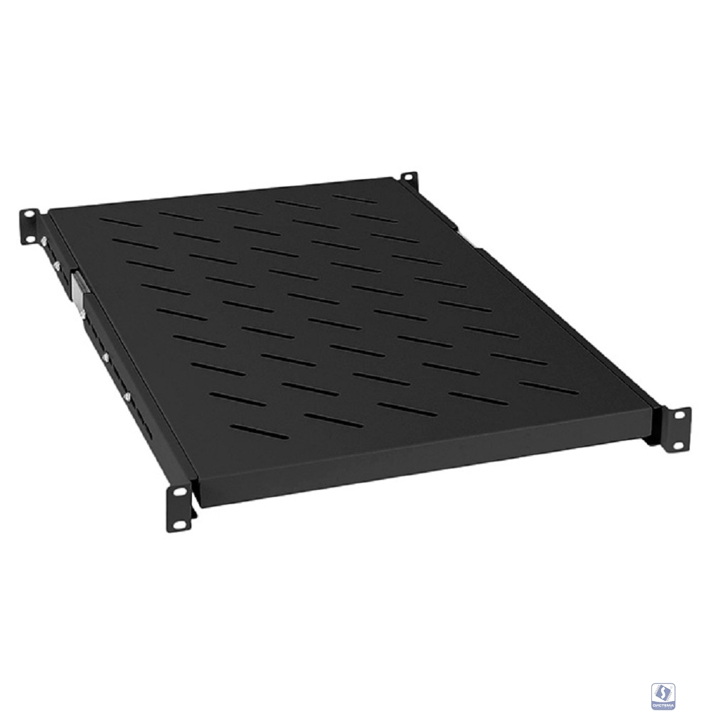 Cabeus JE05-1000-BK Полка 19" выдвижная для шкафов и стоек глубиной 1000 мм, цвет черный (RAL 9004)