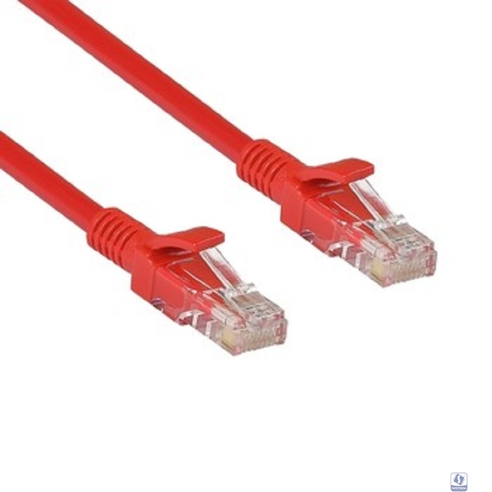Exegate EX282034RUS Патч-корд UTP-RJ45-RJ45-5e-5M-RD, UTP, cat.5e, 5м, красный