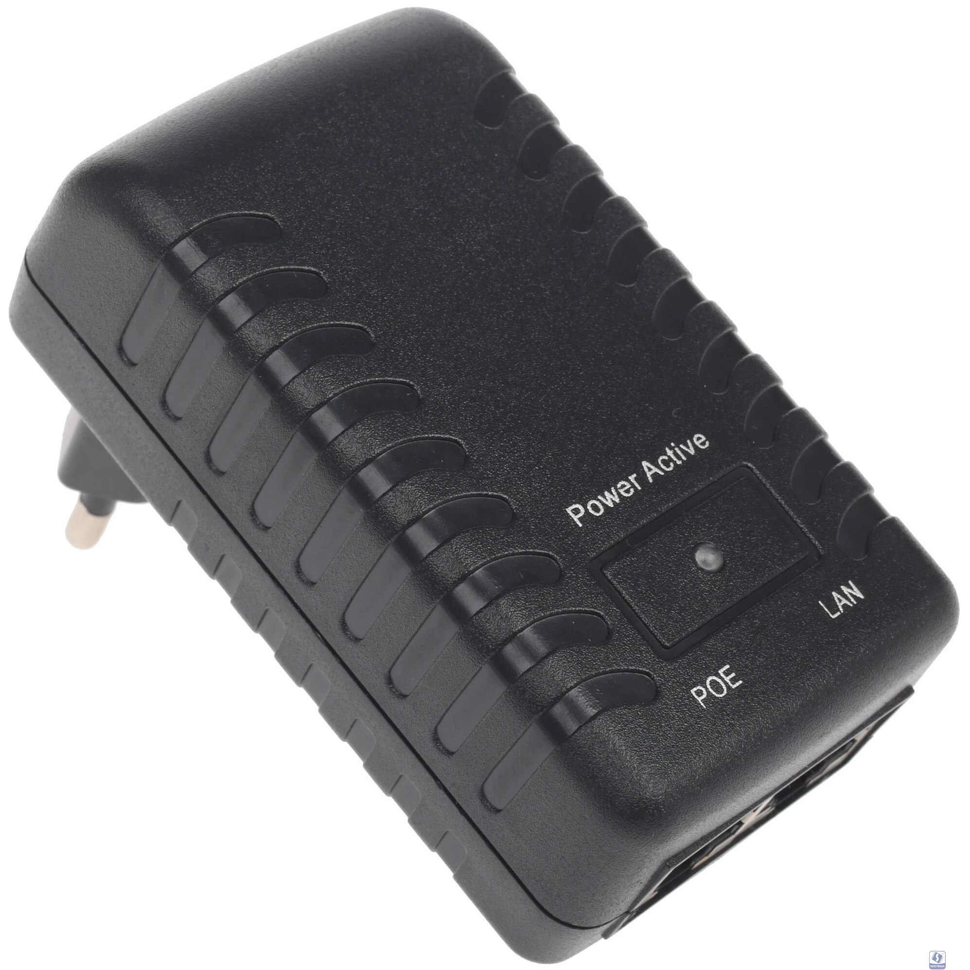 ORIENT SAP-48POE, PoE инжектор питания 24 Вт, AC 100-240V/ DC 48V, 0.5A, вход: RJ45 LAN 10/100, выход: RJ45 PoE тип B (4/5+,7/, совместим с оборудованием PoE IEEE 802.3af, уст.в розетку (29968)