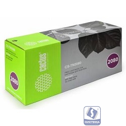 CACTUS TN-2080 Тонер-картридж (CS-TN2080)  для  Brother HL-2130R/DCP-7055R, 700 стр.